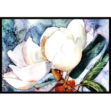 Carolines Treasures Carolines Treasures 8701JMAT Magnolia Indoor & Outdoor Mat; 24 x 36 in. 8701JMAT